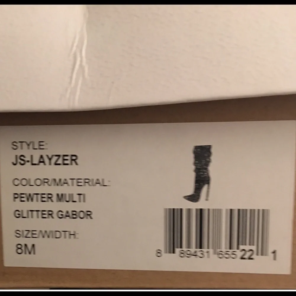 Laser Slouchy Rhinestone Boots 👢 👢 - Picture 4 of 6
